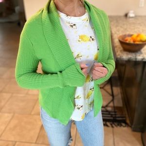 Saks cashmere wrap, green, XS